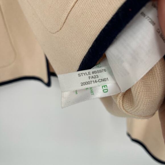 J Crew Tipped sweater blazer BS976 Women's Size XL - Picture 8 of 13